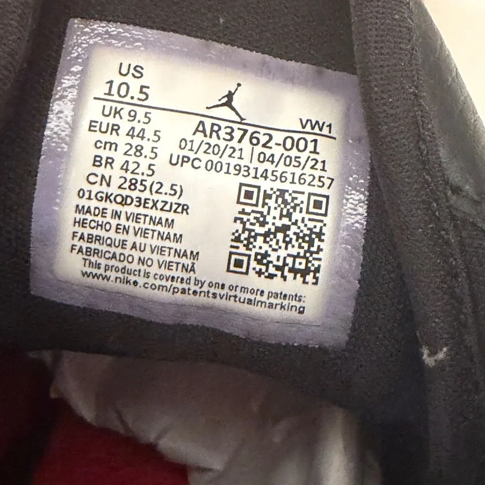 Nike Air Jordan Access Jumpman Black Red White Men's Shoes Size 10.5 AR3762-001
